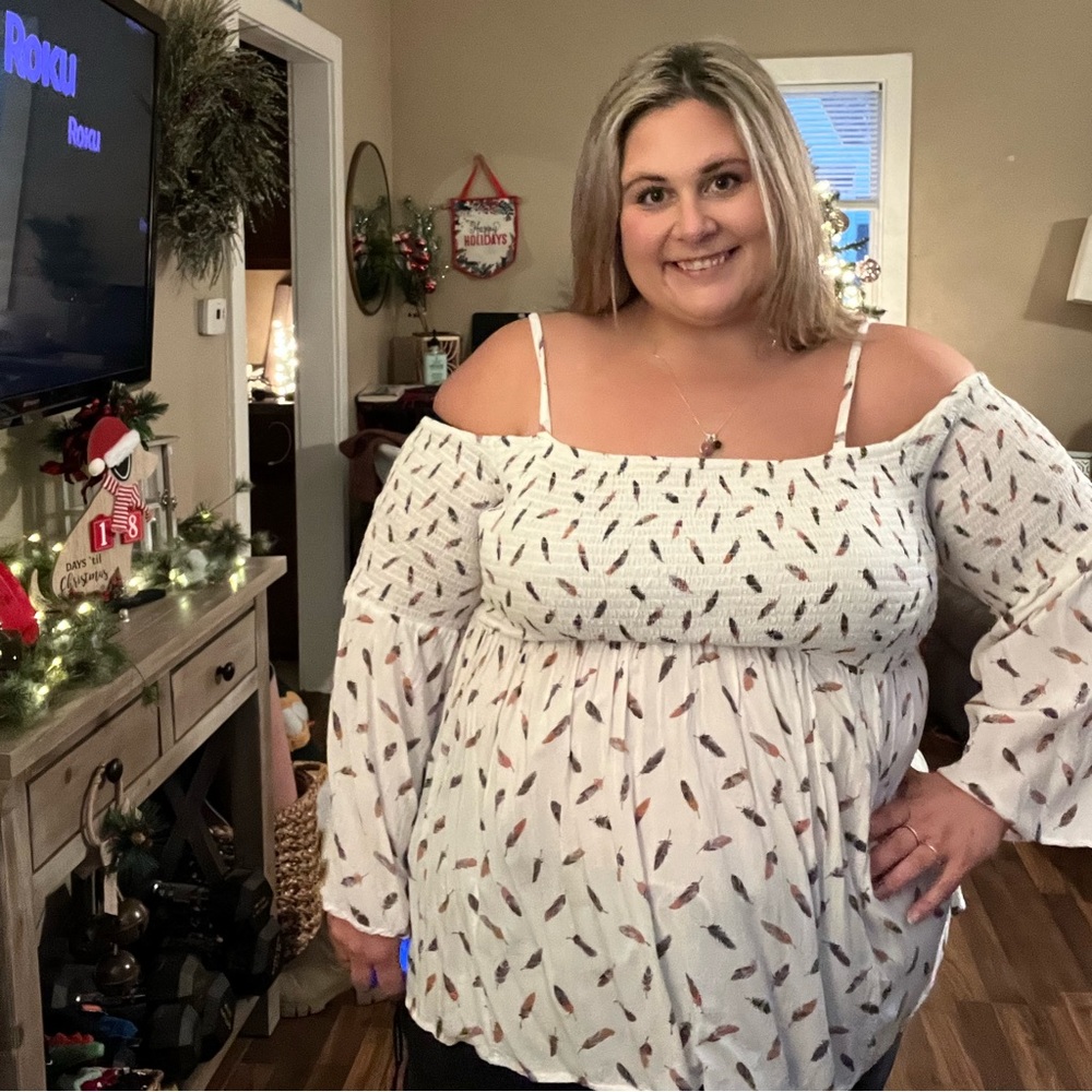 Torrid Cold Shoulder Blouse - Picture 4 of 4